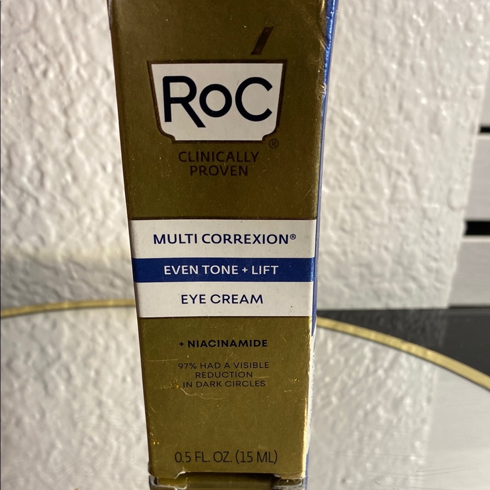 RoC Multi Correxion Even Tone + Lift Eye Cream - Gold and Blue